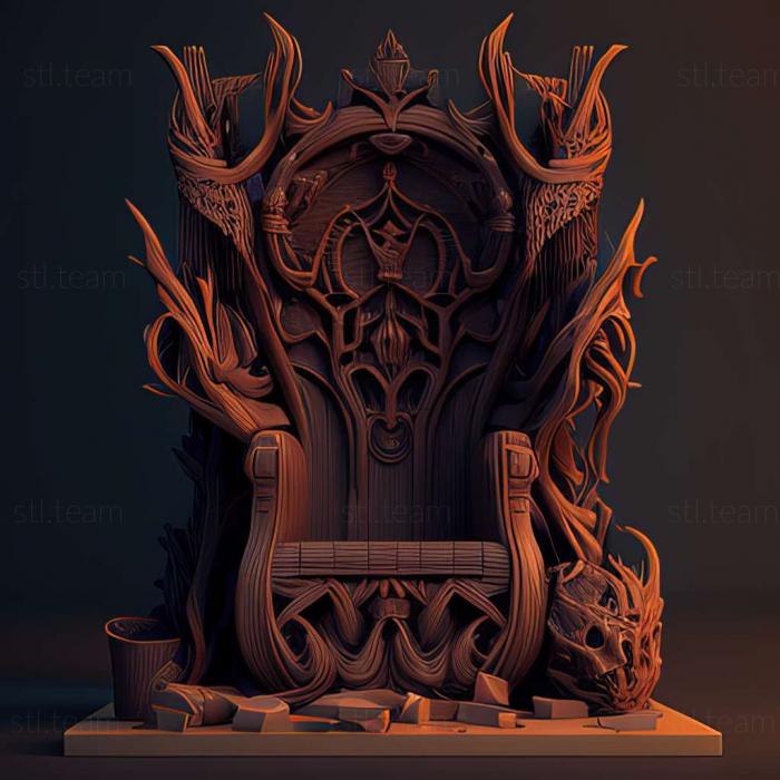 3D модель Игра Янтарный трон (STL)